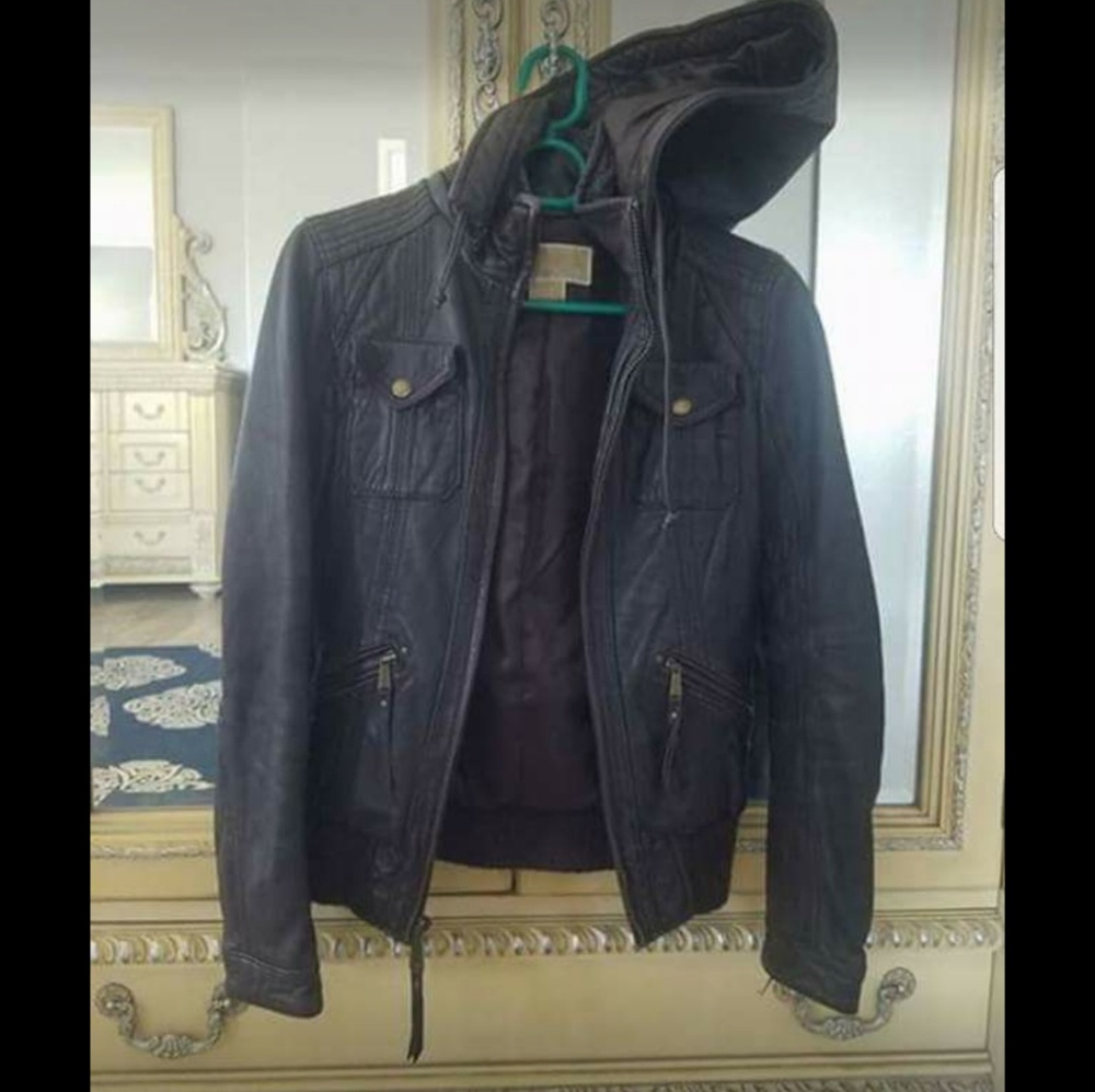 Michael Kors Leather Jacket XS